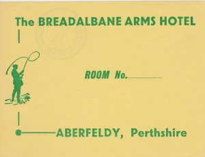 England Aberfeldy Breadalbane Arms Hotel Vintage Luggage Label lbl1097 
