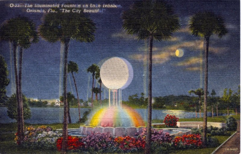 [ Linen ] US Florida Orlando - Lake Ivanhoe Fountain