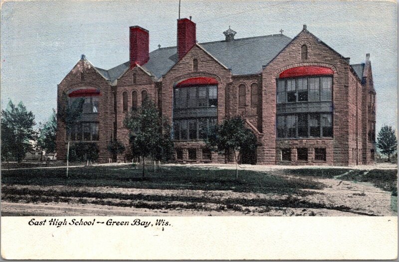 Postcard East High School in Green Bay, Wisconsin~3655