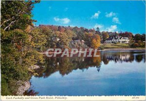 Modern Postcard Loch Faskally and Green Park Hotel Pitlochry