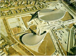 Tokyo, Japan YOYOGI NATIONAL GYMNASIUM Olympic Stadium Aerial View  4X6 Postcard