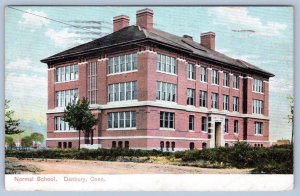 1940 NORMAL SCHOOL DANBURY CONNECTICUT CT ANTIQUE POSTCARD