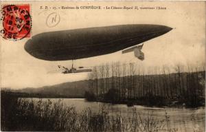 CPA Env. de COMPIEGNE - Le Clement-Bayard 11 traversant l'Aisne (259858)