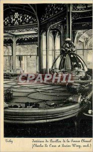 Postcard Moderne Vichy Interieur pavilion of the Source Chonnel (Charles the ...