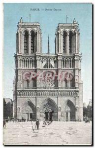 Paris - 4 - Notre Dame - Old Postcard