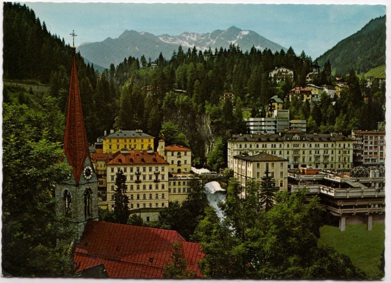 Austria, Weltkurort Badgastein, 1083 m, 1975 used Postcard