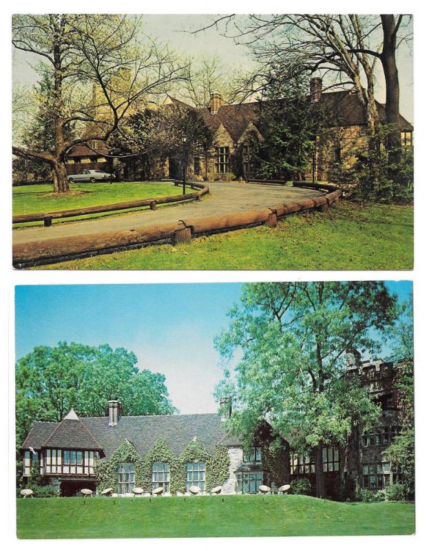 Reading PA Stokesay Castle Restaurant 2 Vintage Postcards