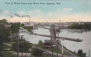 Wisconsin Appleton View Of Water Power From Wests Park