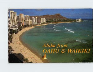 Postcard Aloha from Oahu & Waikiki, Honolulu, Hawaii