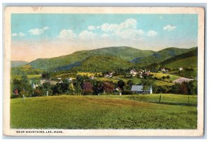 1921 Houses View Bear Mountains Lee Massachusetts MA Posted Antique Postcard