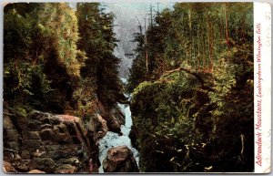 1907 Adirondack Mountains Looking Down Wilmington Falls Posted Postcard