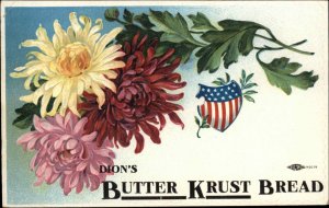 Dion's Butter Krust Bread American Shield Ad c1910 Vintage Postcard