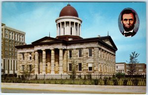 c1960s Springfield, IL Old State Capitol 1839 History House Divided Speech A306