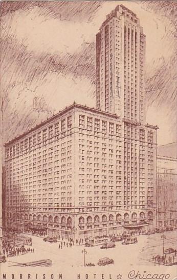 Illinois Chicago Morrison Hotel 1938