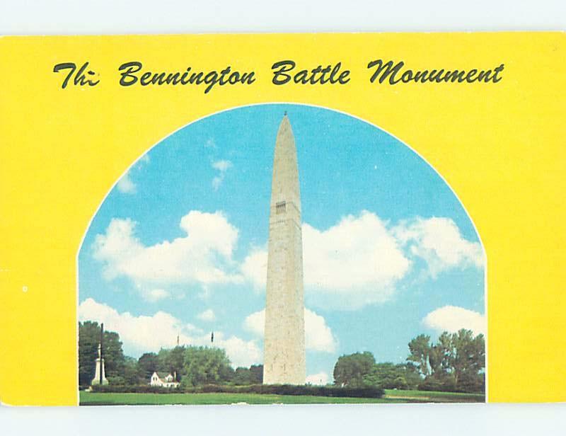 Pre-1980 MONUMENT Bennington - Near Manchester & Brattleboro Vermont VT F1599