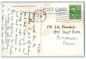 1939 Mount Pisgah And The Rat Western North Carolina NC Posted Vintage Postcard