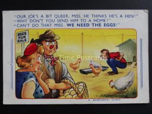 Bamforth & Co: Chicken Theme OUR JOE THINKS HE'S A HEN, BUT WE NEED THE EGGS