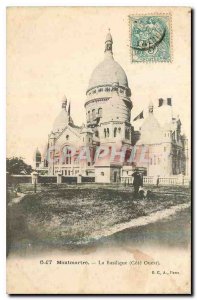 Old Postcard Montmartre Basilica West Coast