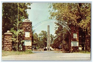 c1960's Entrance To Prairie Grove Battlefield Park Prairie Grove AR Postcard