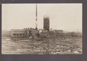 Owen WISCONSIN RPPC c1920 SAW MILL Logging Lumber nr Abbotsford Thorp Colby KB