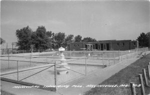 Missouri Higginsville Lafayette 1950s Swimming Pool RPPC Photo Postcard 22-3743