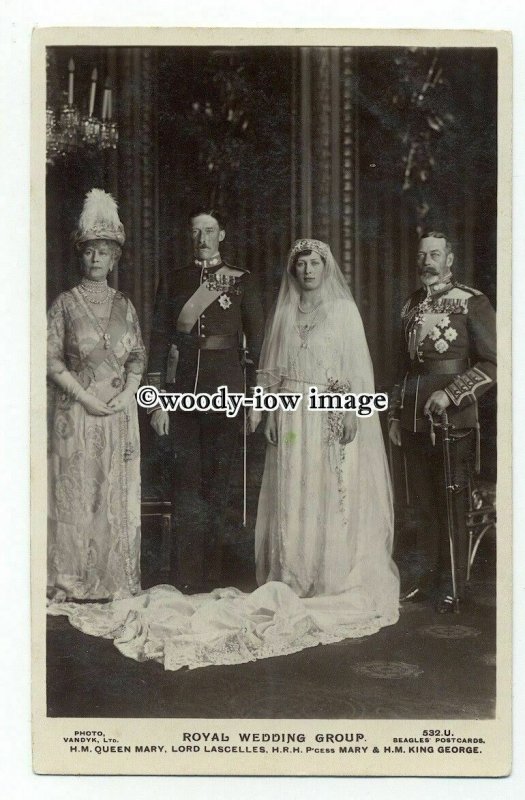 r2251 - H.R.H.Princess Mary & Viscount Lascelles Family Wedding Group - postcard