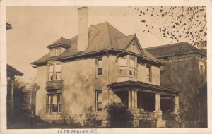 c.'08, Quincy IL, Real Photo, Residence at 1255 Maine St, Old Postcard