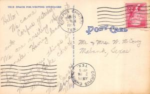 CORPUS CHRISTI, TX  Texas    BASCULE DRAW BRIDGE Ship Passing   1955 Postcard