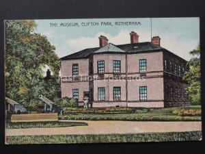 Yorkshire ROTHERHAM Clifton Park The Museum & Canons Old Postcard