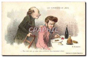 Old Postcard Fantasy Illustrator Daumier humourists of yore Advertisement Pau...