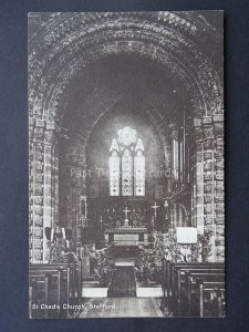 STAFFORD St Chad's Church Interior Old Postcard by W.H.S.& S. of Stafford 76