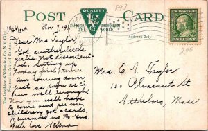 Postcard SCHOOL SCENE Boston Massachusetts MA AM6882