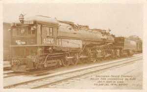 RPPC Southern Pacific Co. Mallet Type Locomotive Train c1920s Vintage Postcard