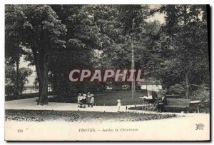 Postcard Old Troyes Garden Chevreuse