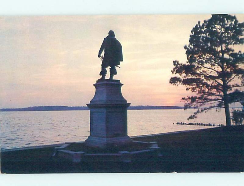 Pre-1980 MONUMENT Jamestown - Near Hampton & Newport News Virginia VA F1538