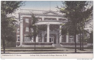HANOVER, New Hampshire, 1900-1910´s; College Hall, Dartmouth College