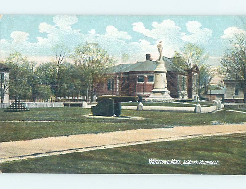 Pre-1907 MONUMENT Watertown - Near Boston Massachusetts MA A2251