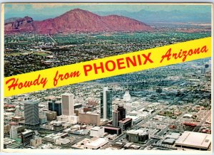 c1970s Phoenix, AZ Greetings from Downtown N Central Ave Mt Camelback 4x6 PC M10