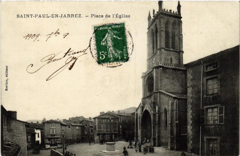 CPA St-PAUL-en-JAREZ - Place de l'Église (580548)