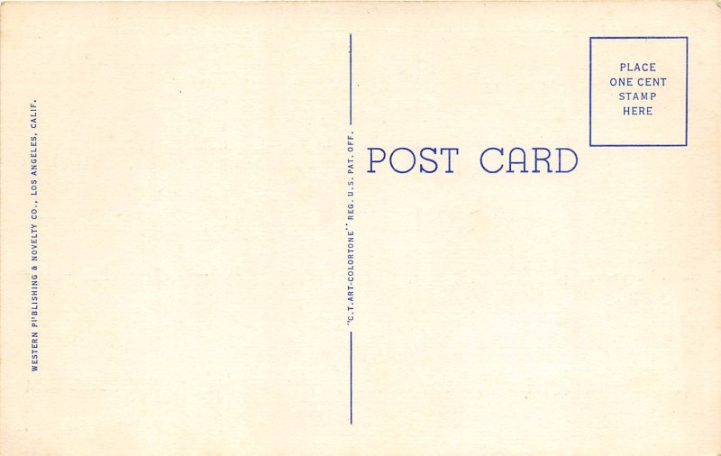 Riverside California 1940s Postcard Easter Sunrise Services Mt. Rubidoux