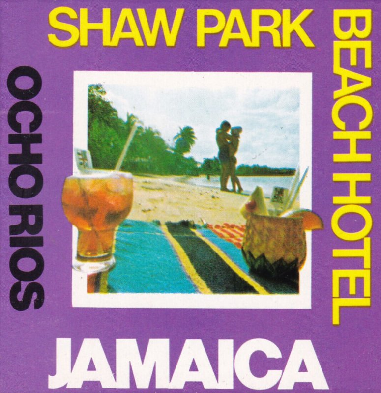 Jamaica Ocho Rios Shaw Park Beach Hotel Vintage Luggage Label sk2988