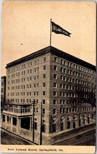 Postcard HOTEL SCENE Springfield Illinois IL AK7907