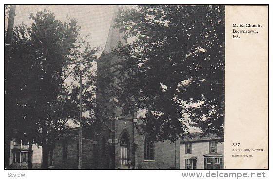 M.E. Church, Brownstown, Indiana, PU- 1910