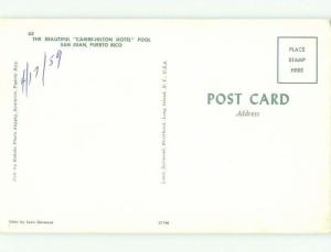 Pre-1980 SWIMMING POOL AT HILTON HOTEL San Juan Puerto Rico PR HQ2401