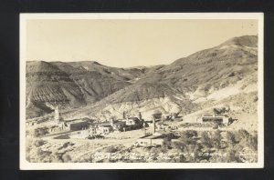 RPPC DEATH VALLEY CALIFORNIA SCOTTY'S CASTLE BIRDSEYE REAL PHOTO POSTCARD