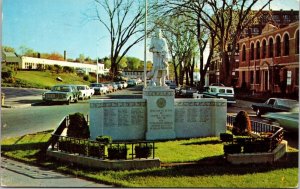 United Italian American Veterans Memorial S Main St Springfield MA Postcard UNP 