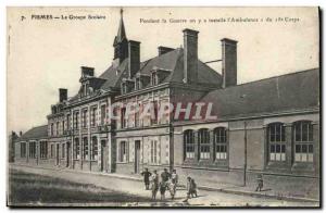 Old Postcard Army Health Fismes During the war we are installing the & # 39am...