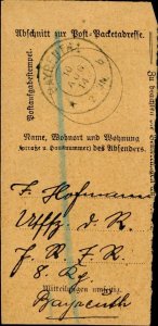 Lot347 abschnitt zur post badetabresse postcard advertising germany