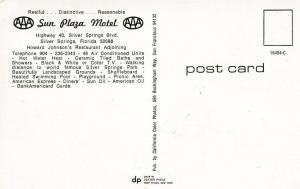 Sun Plaza Motel - Silver Springs FL, Florida