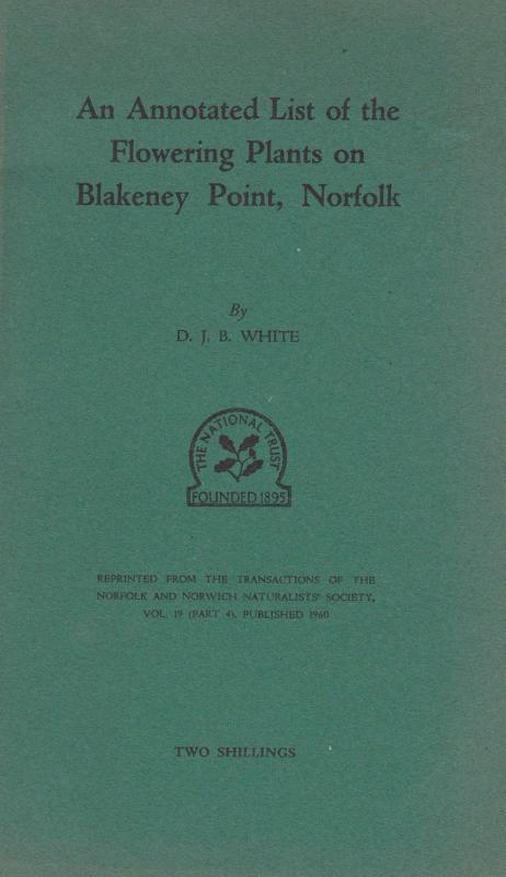 Blakeney Point Flowers Plants Norfolk Vintage 1960 Book